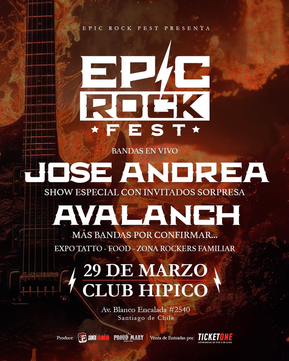 José Andrea y Avalanch son los primeros confirmados de Epic Rock Fest